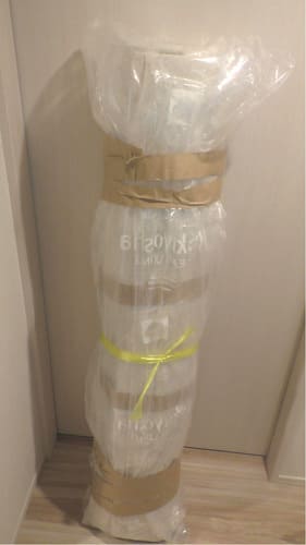 頑張ってカーペットを袋づめに。