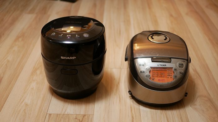 ホットクック「KN-HW10E」と炊飯器の比較